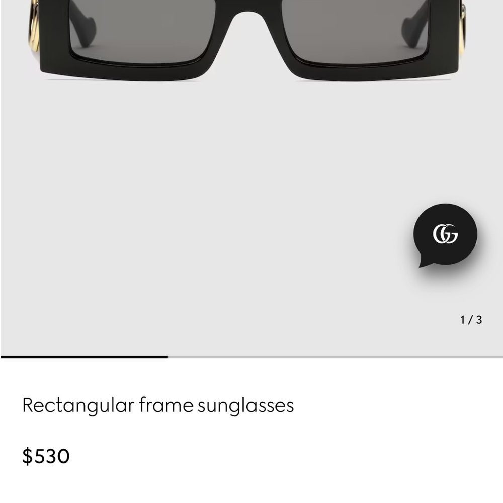 Gucci Rectangular Frame Sunglasses - image 6